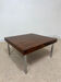 Vintage coffee table in rosewood and chrome steel – 1970s