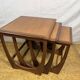 Mid- century retro vintage teak nest of tables by g plan 1960 Danish Design