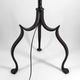 Important lampadaire en fer forgé à décor de dragons, Italie, vers 1900