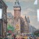 Tableau du marché aux fleurs français du milieu du siècle