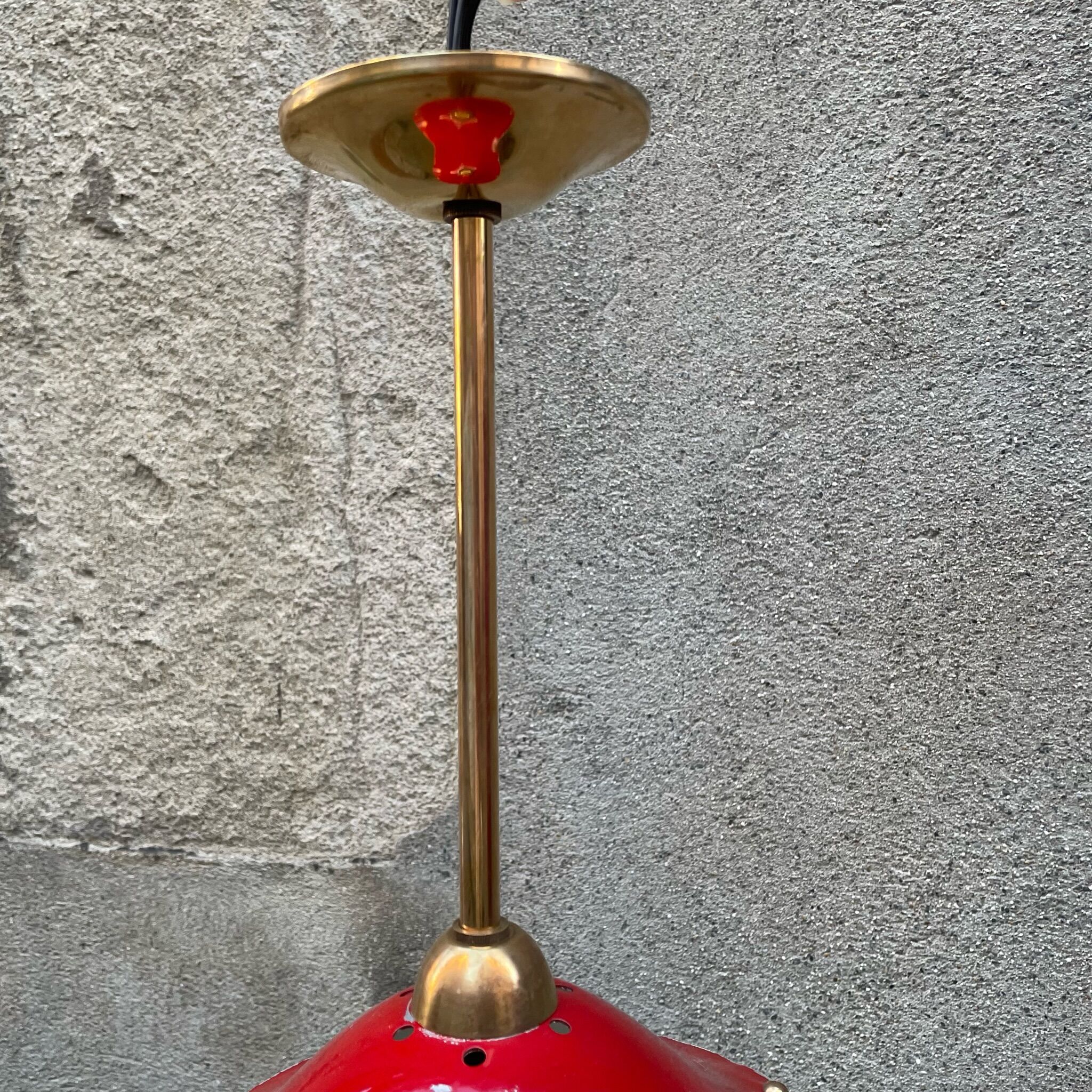 Suspension 50s red sheet metal