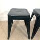 Paire de tabourets Tolix vert foncé