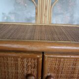 Vintage rattan shelf