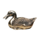 Large vintage duck in silver metal