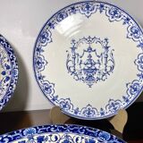 4 old Moustiers plates
