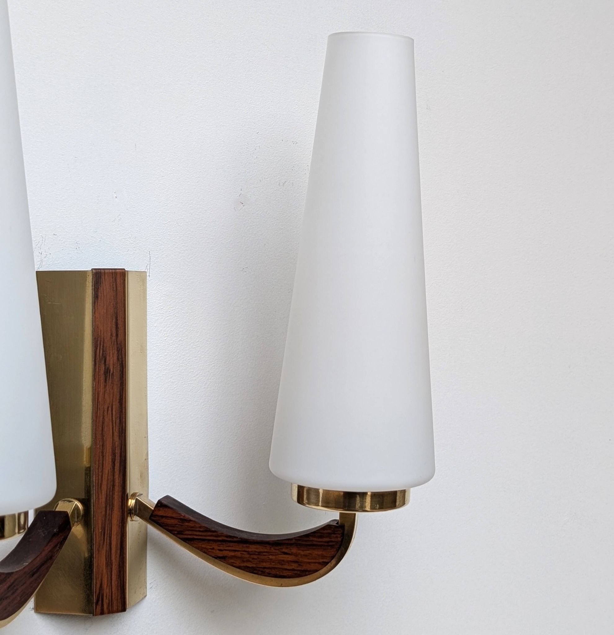 Brass wall light