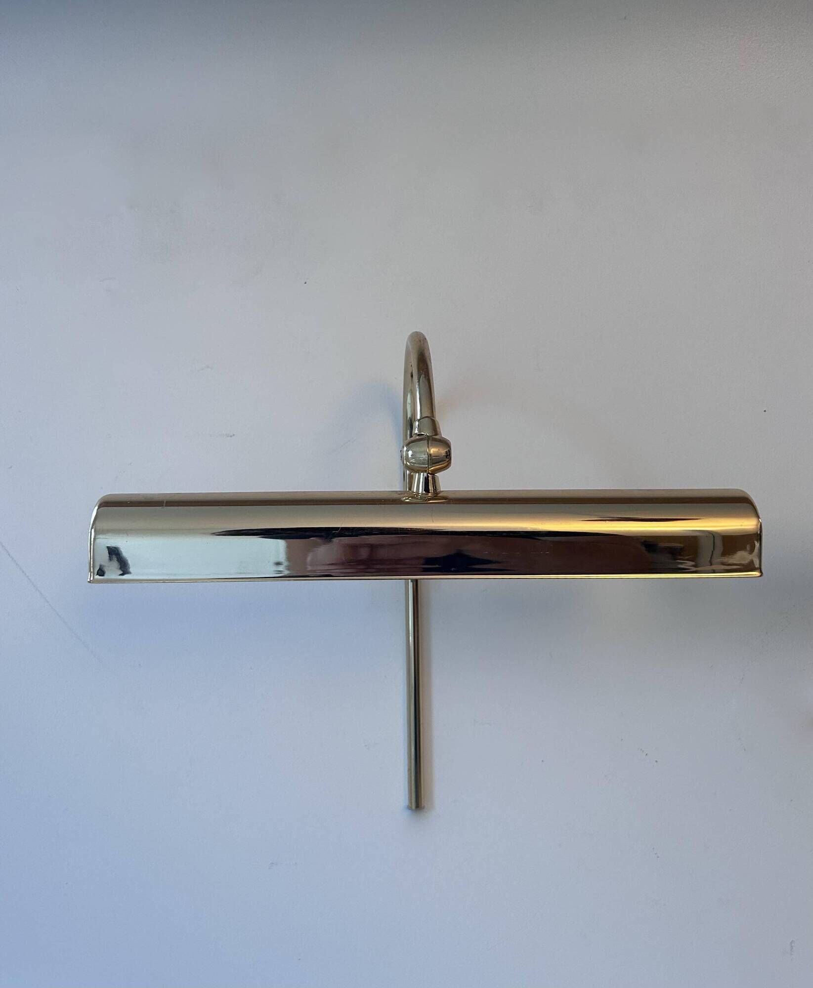 Pair of vintage adjustable wall lights, brass, France 1970