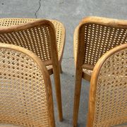 Ensemble de 4 chaises vintage Prague ou 811, FMG Pologne, Thonet Josef Hoffmann Design