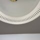 Modernist Stilnovo Style Metal glass Ceiling Flushmount Light, Italy 1950s