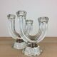 Pair of Vannes crystal candle holders