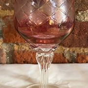 2 Verres en cristal de bohème