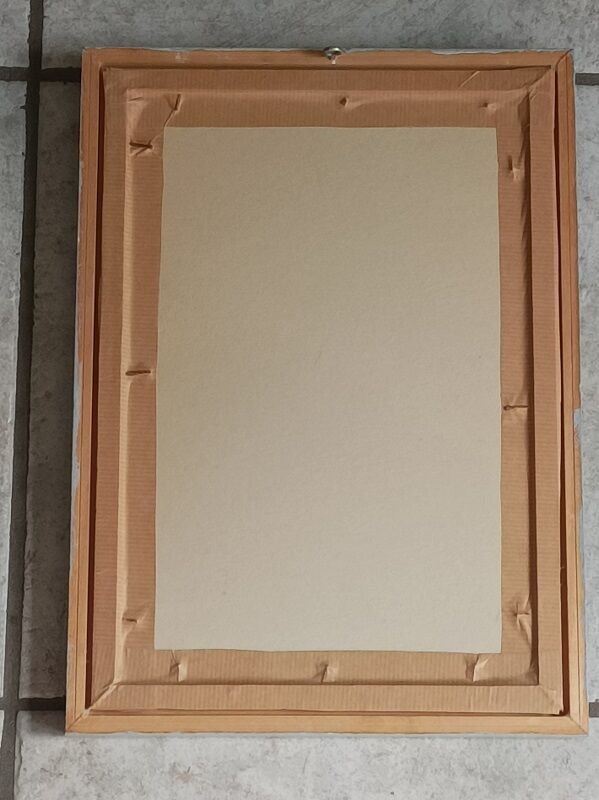 Mirror wood frame patinated paint dp 0923054
