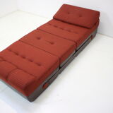 Mid-century Folding Armchair and Footstool or Daybed,1970's.
