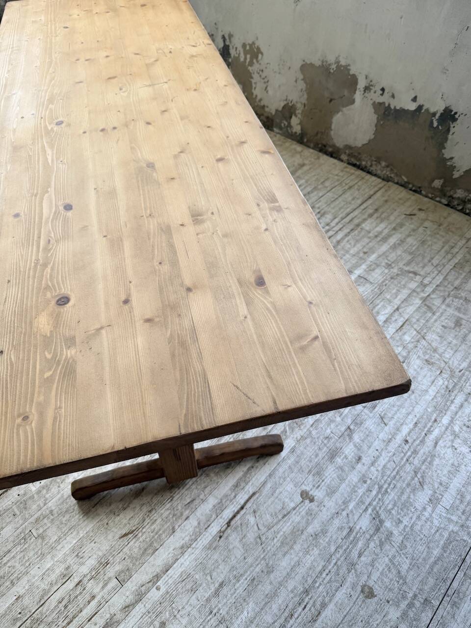 Perriand mountain furniture pine dining table