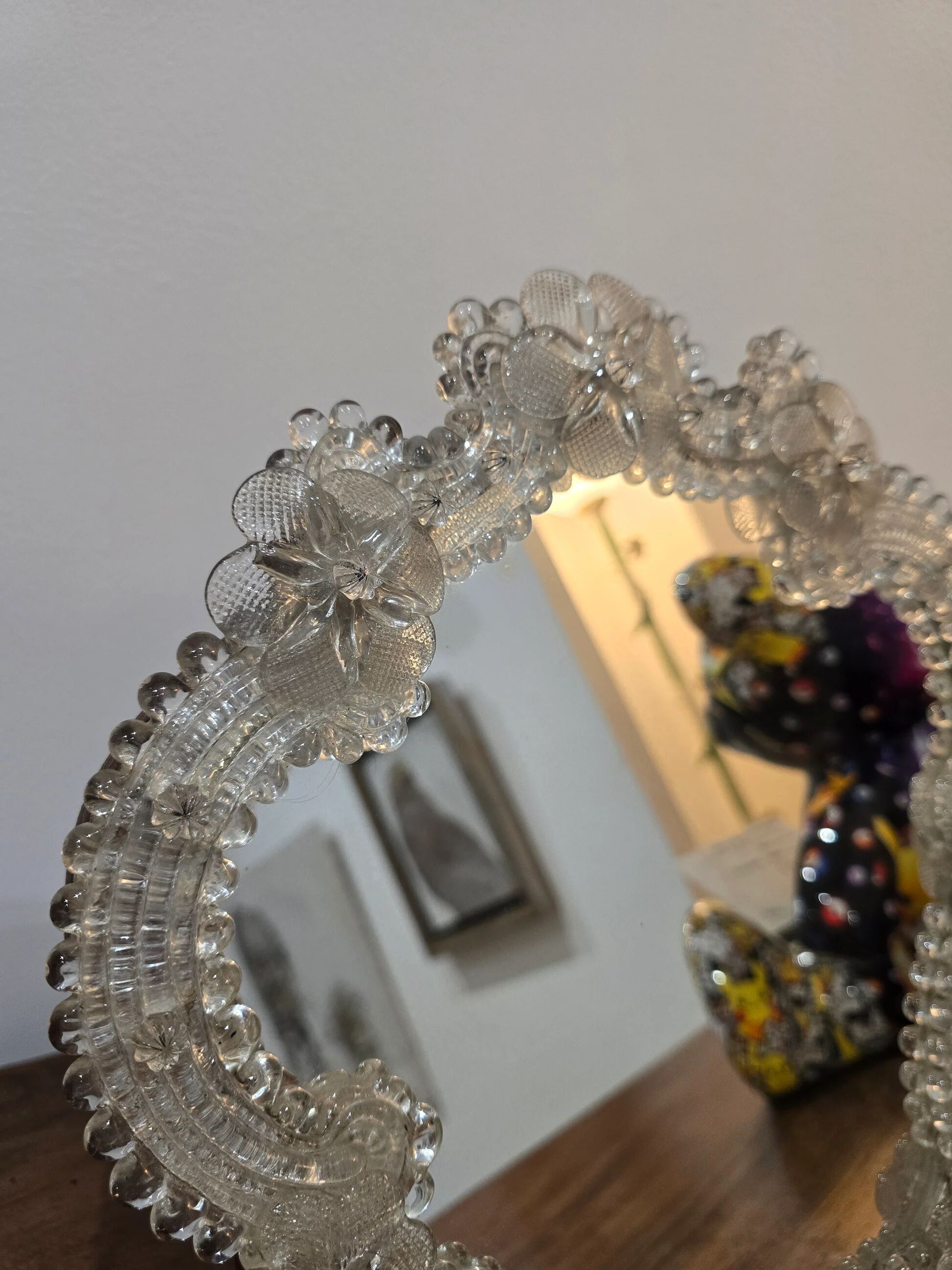 Venetian glass mirror – 35 x 30 cm