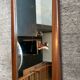 Miroir scandinave en teck, années 60