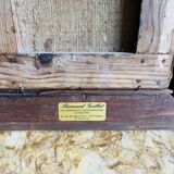 Oil painting on canvas depicting ancient ruins