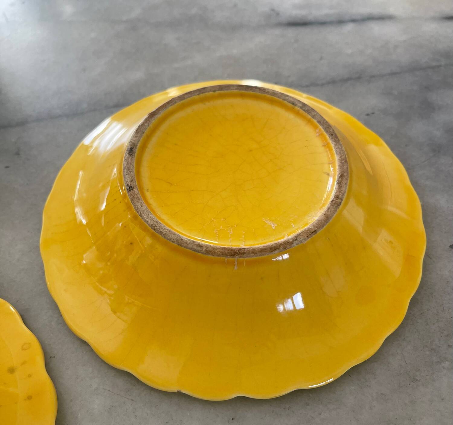 Coupelles tournesol en faïence
