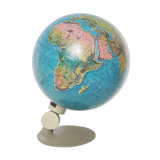 Vintage globe luminous world map Scan Globe Denmark 1973