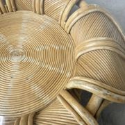 Vivai del sud “flower” rattan coffee table