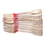 10 Fish forks. Shell Model;