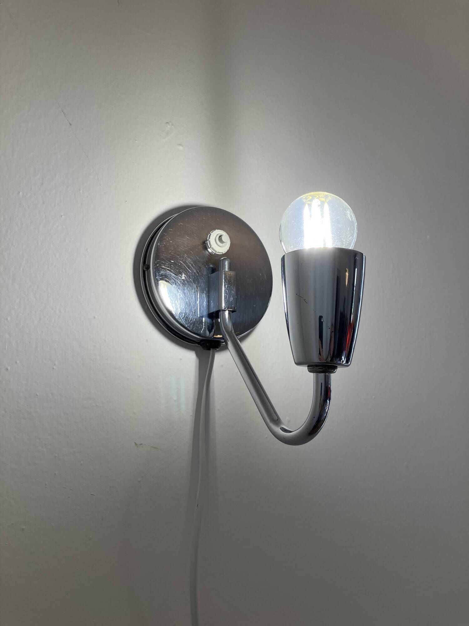 Functionalist Wall Lamp by Zukov, Czechoslovakia, 1940s