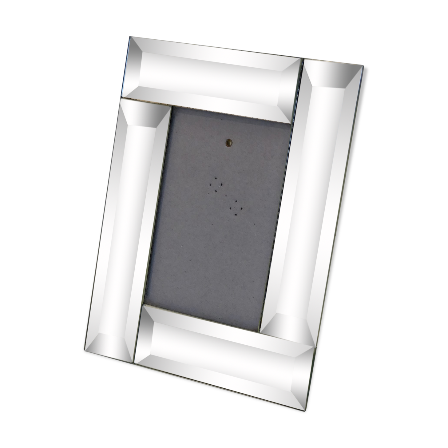 Mirrored photo holder frame