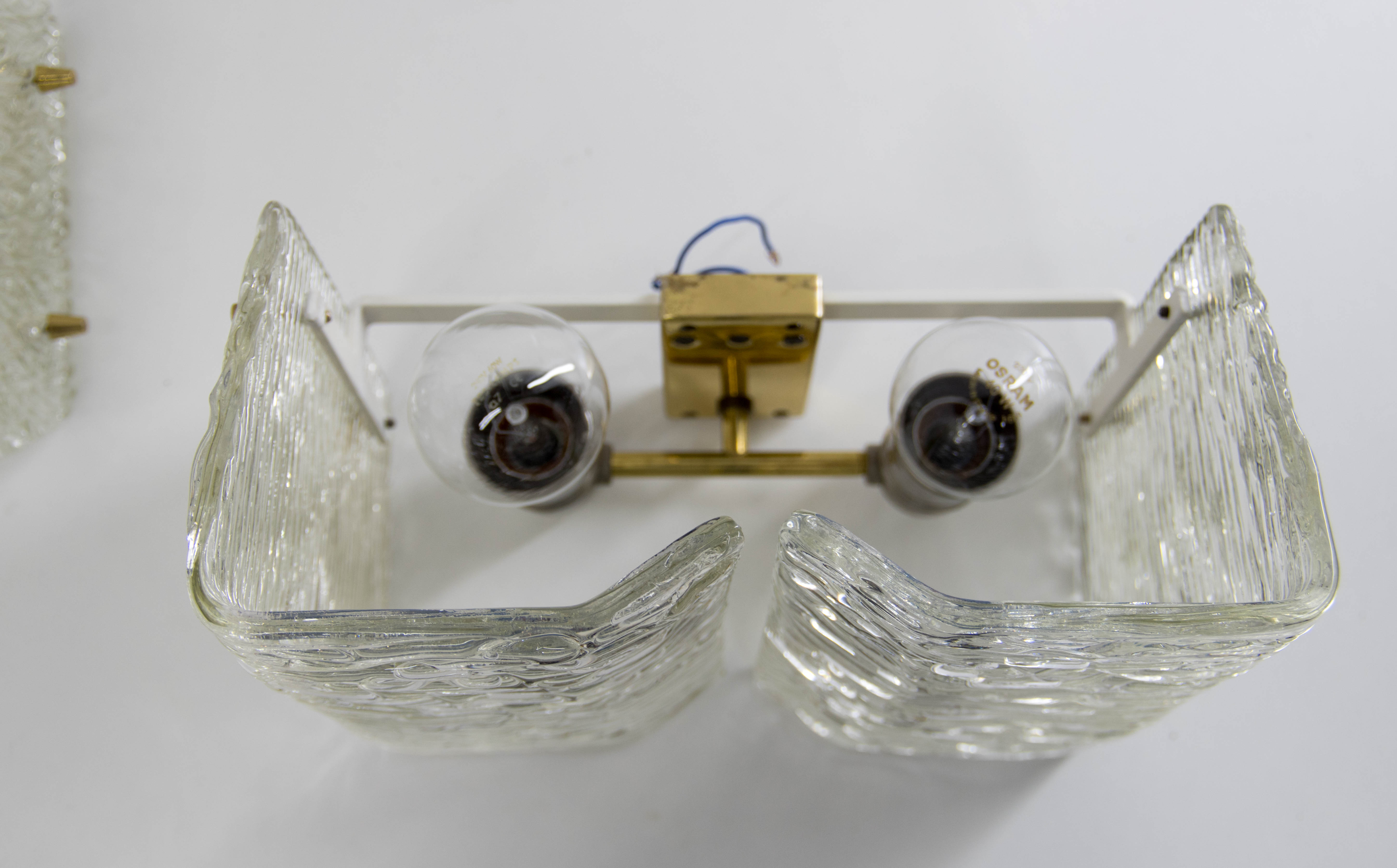 Set of two wall lamps by kalmar, 1950s