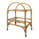 Vintage rattan serving trolley