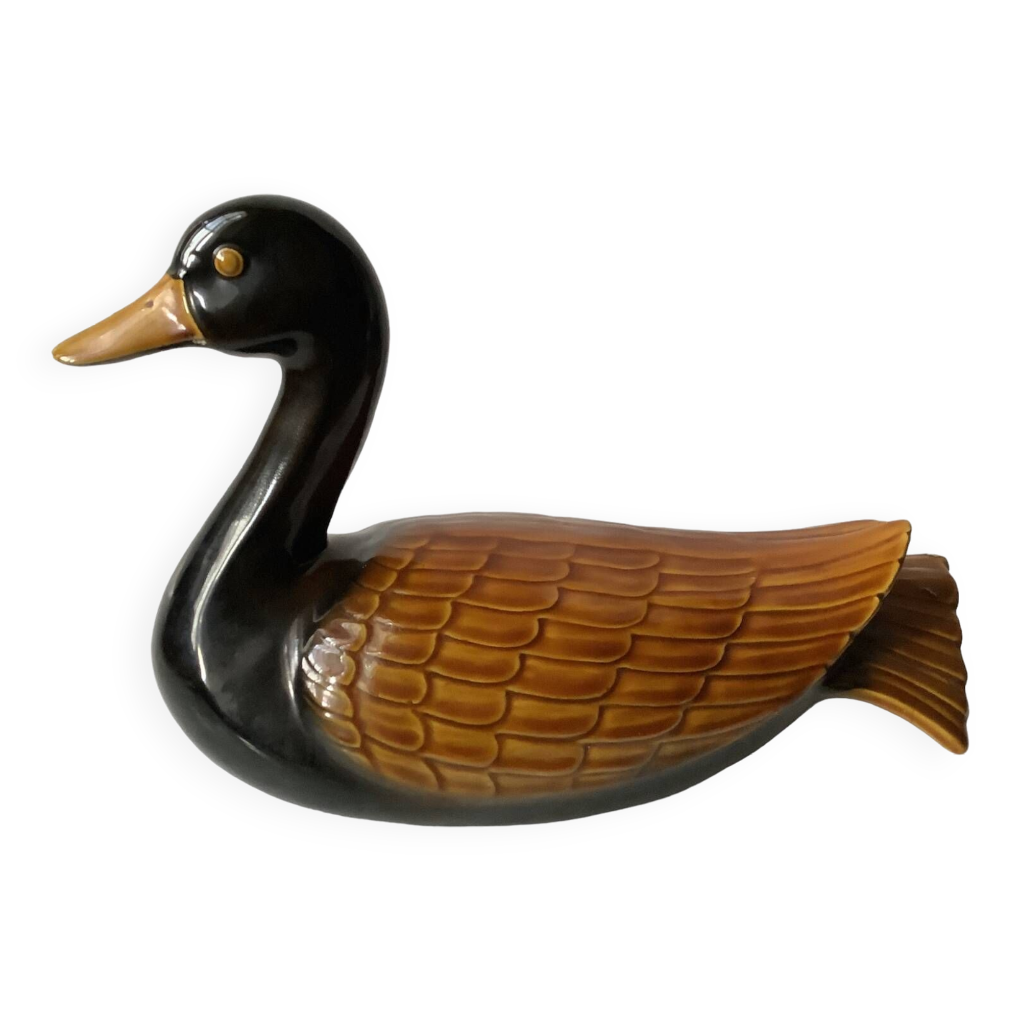 Large vintage ceramic duck