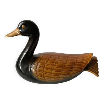 Large vintage ceramic duck