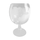 Vase en verre transparent decoré