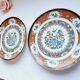 2 assiettes chinoises peintes à la main début 20ème siècle famille rose en parfait état