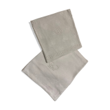 AB and C monogram linen towels