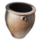 Ancien Pot à Graisse en Grès Marron Foncé H 23,5 cm