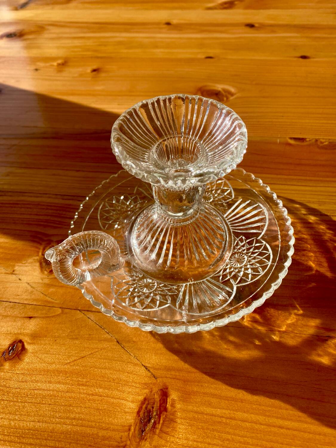 Glass hand candle holders