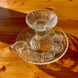 Bougeoirs à main en verre