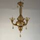 Venetian lantern in gilded Murano glass, circa 1900
