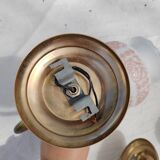 Pair of wall sconces with floral lampshades