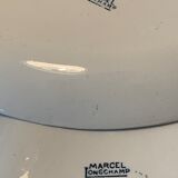 5 plats en faïence bleue ancienne Longchamp 1930 modèle Marcel