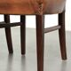 Set of 6 sheepskin dining chairs in a cognac colour with a lovely patina