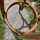 curved wooden bar stool