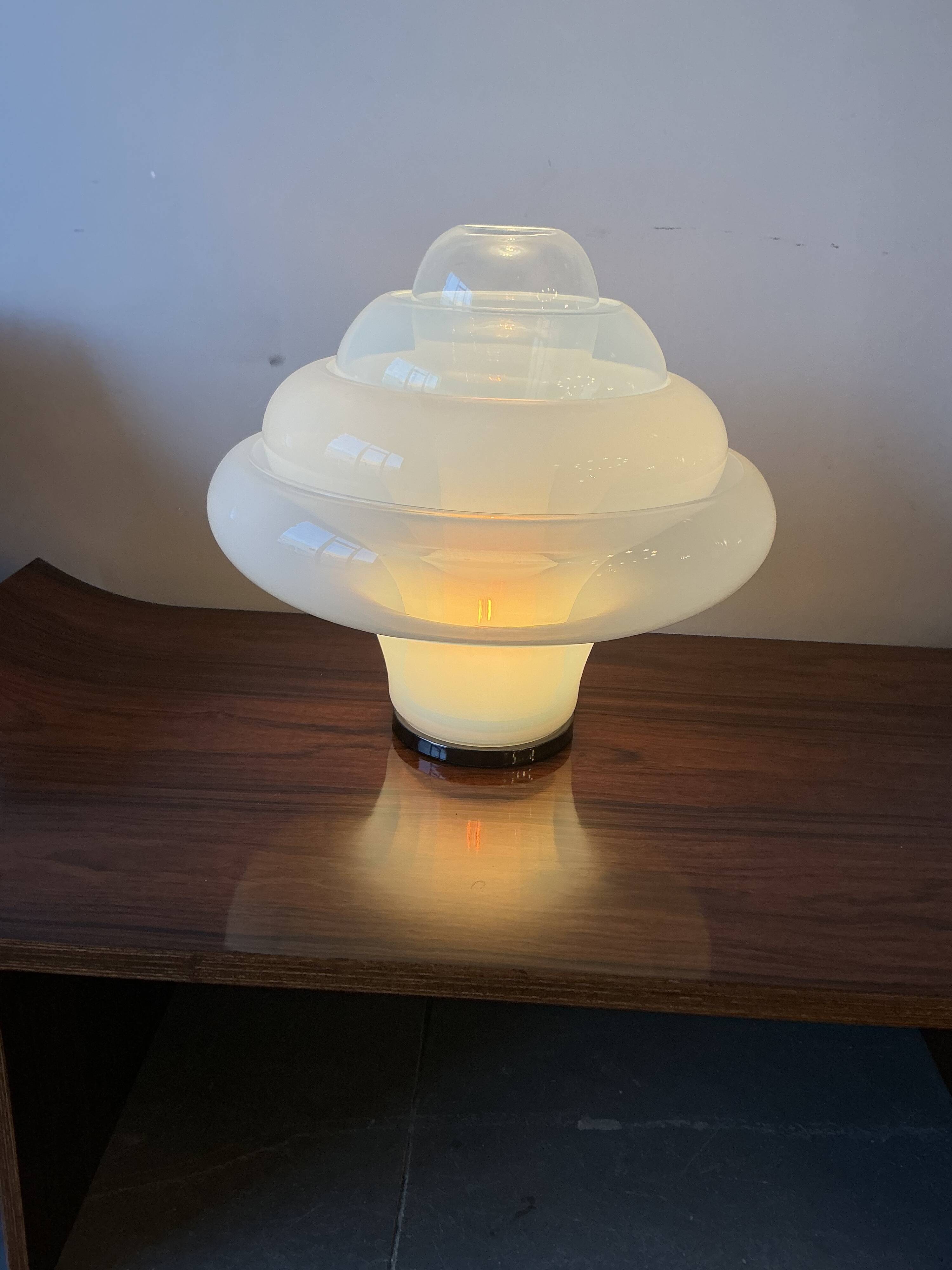Lotus lamp by Carlo Nason for Mazzega 1968