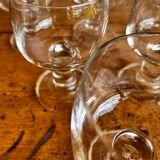 Set of 6 thick stemmed glasses