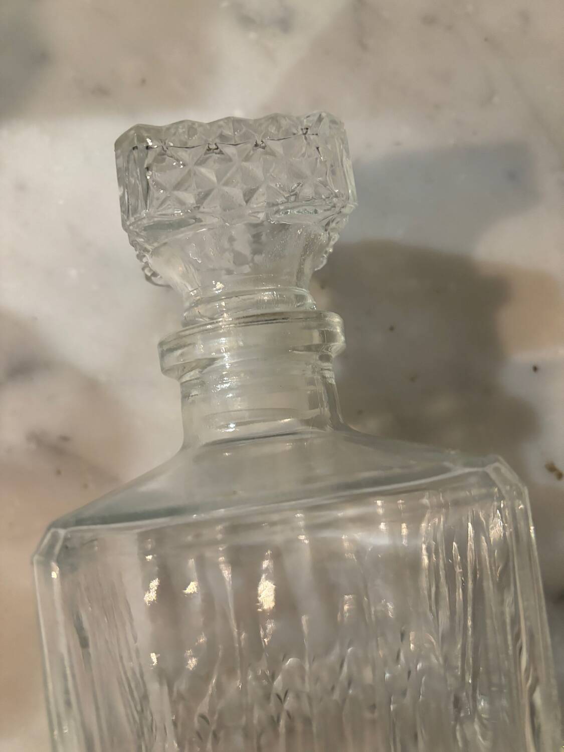 Vintage whiskey decanter