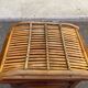 Vintage serving tray in bamboo and woven rattan boho / tropical 1970s