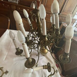 Flemish chandelier and two sconces