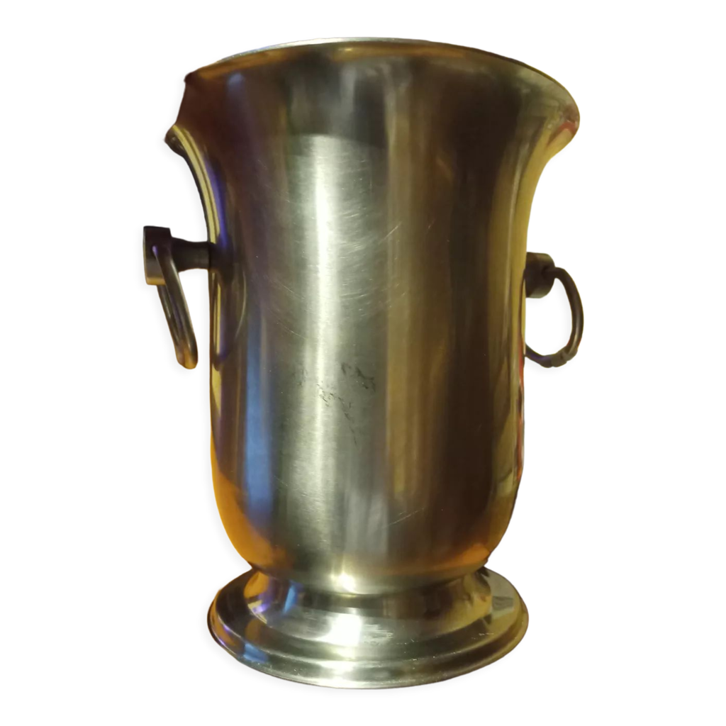 Seau à Champagne Jean Couzon – Inox – Fabriqué En France – Vintage XXe