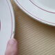 Set of 6 flat plates St Amand Céranord Yolande model