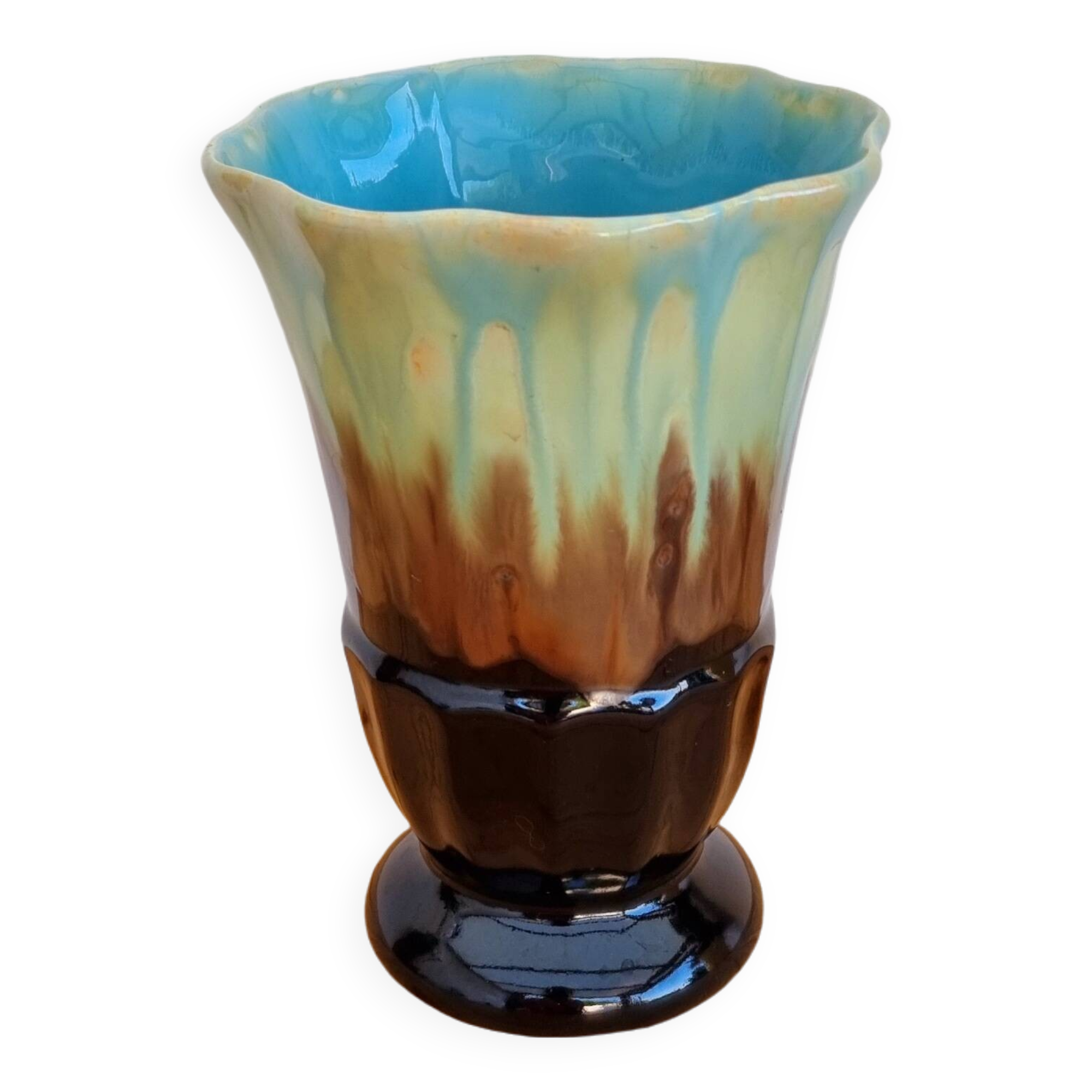 Vallauris style ceramic vase